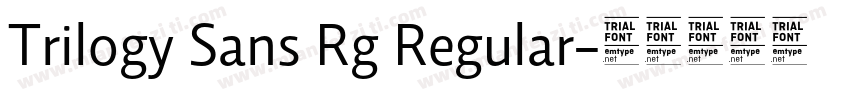 Trilogy Sans Rg Regular字体转换